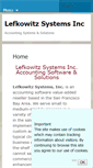 Mobile Screenshot of lefkowitzsys.com