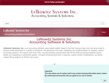 Tablet Screenshot of lefkowitzsys.com